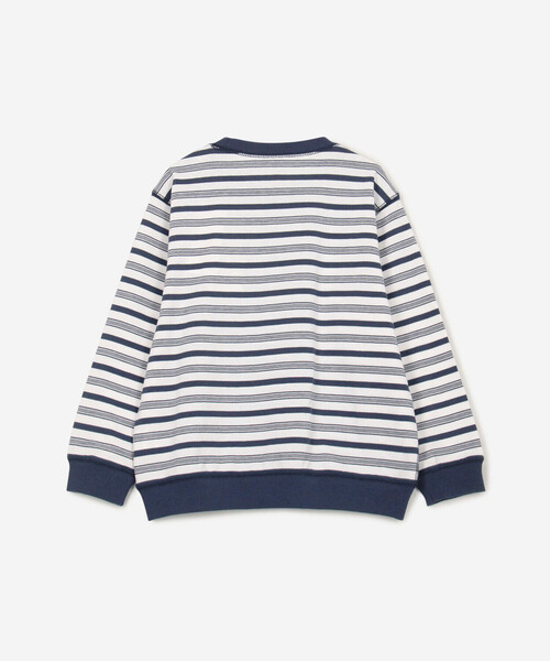 DANTON（ダントン）の「DANTON | キッズ 長袖スウェットTシャツ STRIPE（スウェット・キッズ・グリーン系その他/イエロー系その他/ブルー系その他5・105/115/125/135）」の9枚目の写真