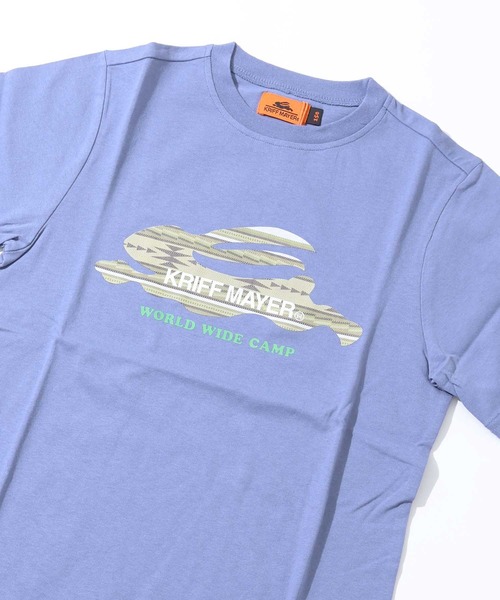 KRIFF MAYER（クリフメイヤー）の「フライングラビット柄ロゴT（Tシャツ/カットソー・キッズ・オフホワイト/イエロー/ブルー/チャコール・120/130/140/150/160/170）」の3枚目の写真