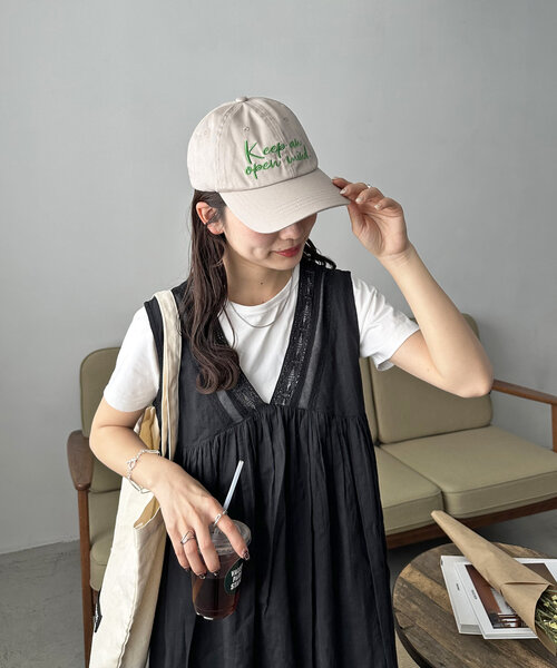 DISCOAT（ディスコート）の「グラフィティロゴ刺繍キャップ（キャップ・レディース・レッド/ベージュ/ネイビー・FREE）」の11枚目の写真