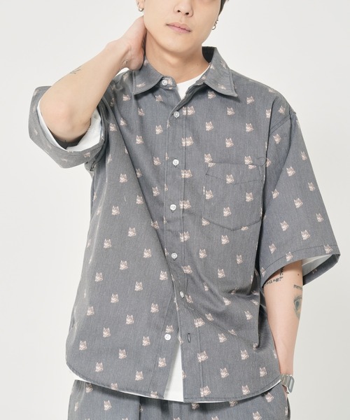 go slow caravan(ゴースローキャラバン)の「ツイル アニマルプリント半袖シャツ(M1)(シャツ/ブラウス・メンズ・その他1/その他2/その他3・MEDIUM/LARGE/X-LARGE)」の2枚目の写真