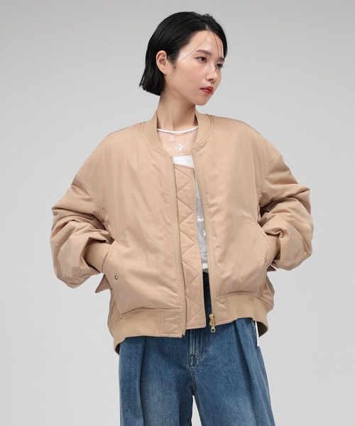 BABYLONE(バビロン)の「ショートMA-1(MA-1・レディース・チャコール/カーキ/ベージュ・フリー)」の16枚目の写真