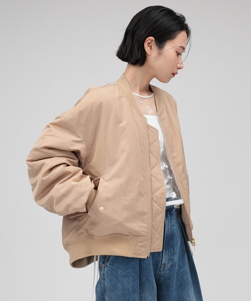 BABYLONE(バビロン)の「ショートMA-1(MA-1・レディース・チャコール/カーキ/ベージュ・フリー)」の19枚目の写真