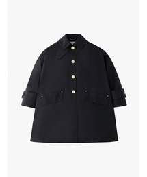 ANNA SUI 濃紺の総刺繍スプリングコート ネイビー 金のコート Super160's チェスター 紺無地 JUNKO SHIMADA