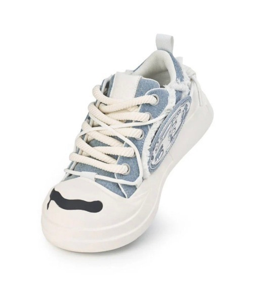 H52(エイチフィフティツー)の「【H52】Structured Cream Shoes(スニーカー・メンズ・ブラック/ホワイト/ホワイト×ブルー・24cm/24.5cm/25.5cm/26.5cm)」の12枚目の写真