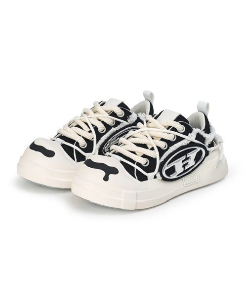 H52(エイチフィフティツー)の「【H52】Structured Cream Shoes(スニーカー・メンズ・ブラック/ホワイト/ホワイト×ブルー・24cm/24.5cm/25.5cm/26.5cm)」の7枚目の写真