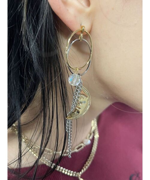 EVRIS（エヴリス）の「SUNNY MOTIFデザインピアス（ピアス（両耳用）・レディース・シルバー/ゴールド・FREE）」の11枚目の写真