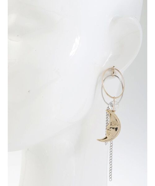 EVRIS（エヴリス）の「SUNNY MOTIFデザインピアス（ピアス（両耳用）・レディース・シルバー/ゴールド・FREE）」の6枚目の写真