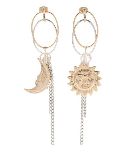 EVRIS（エヴリス）の「SUNNY MOTIFデザインピアス（ピアス（両耳用）・レディース・シルバー/ゴールド・FREE）」の3枚目の写真