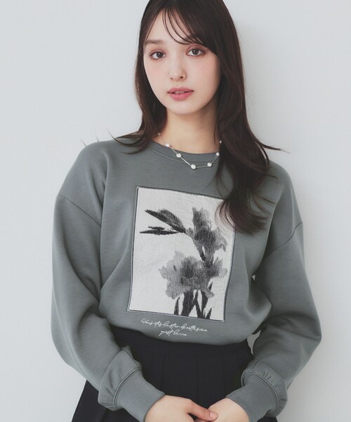 トップス A セール】フォト刺繍トップス【洗濯機洗い可】（Tシャツ/カットソー