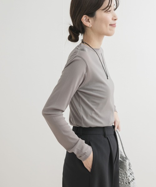 URBAN RESEARCH DOORS（アーバンリサーチドアーズ）の「チュールロングTシャツ（Tシャツ/カットソー・レディース・オフホワイト/グレー・MEDIUM）」の16枚目の写真