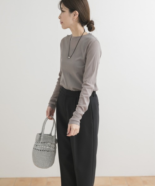 URBAN RESEARCH DOORS（アーバンリサーチドアーズ）の「チュールロングTシャツ（Tシャツ/カットソー・レディース・オフホワイト/グレー・MEDIUM）」の18枚目の写真