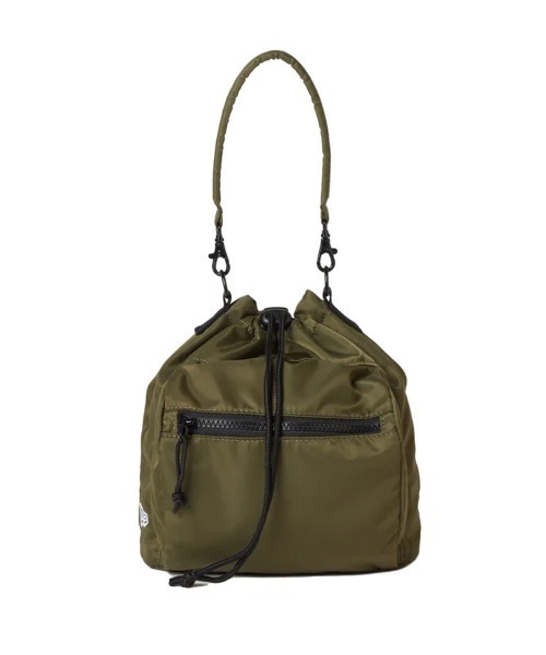 NEW ERA（ニューエラ）の「【NEW ERA】2WAY ドローストリング ポーチ 3L ナイロンツイル [SSL]（ショルダーバッグ・レディース・オリーブ・F）」の7枚目の写真