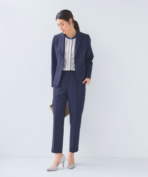 CROSS FUNCTION（クロスファンクション）の「《シワになりにくい》正解シルキードライ配色半袖ブラウス【CF/クロスファンクション】（シャツ/ブラウス・レディース・オフホワイト/ライトグレー・L/M/LL）」の22枚目の写真