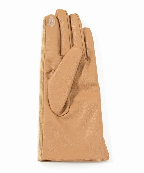 LE VERNIS（ル・ベルニ）の「LE VERNIS(ル・ベルニ)Corduroy gloves（手袋・レディース・ライトグリーン・FREE）」の3枚目の写真