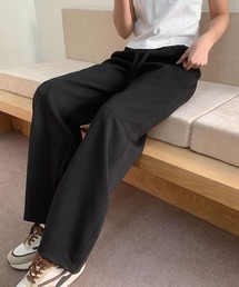 カーブラインワイドスウェットパンツ