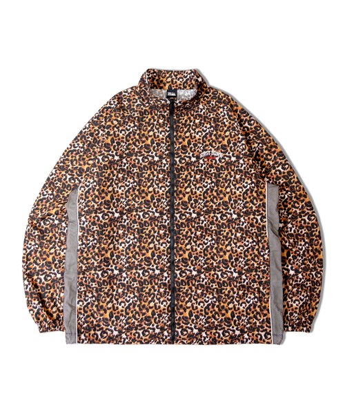 FIRST DOWN(ファーストダウン)の「FIRST DOWN TRACK JKT(ナイロンジャケット・メンズ・ブラック/レオパード・M/L/XL)」の1枚目の写真