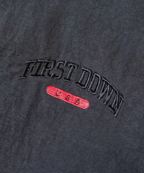 FIRST DOWN(ファーストダウン)の「FIRST DOWN TRACK JKT(ナイロンジャケット・メンズ・ブラック/レオパード・M/L/XL)」の7枚目の写真