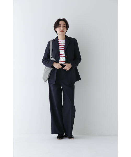 human woman(ヒューマンウーマン)の「◆ハイゲージボーダープルオーバー(Tシャツ/カットソー・レディース・ダークインディゴブルー/レッド系その他4・MEDIUM)」の8枚目の写真