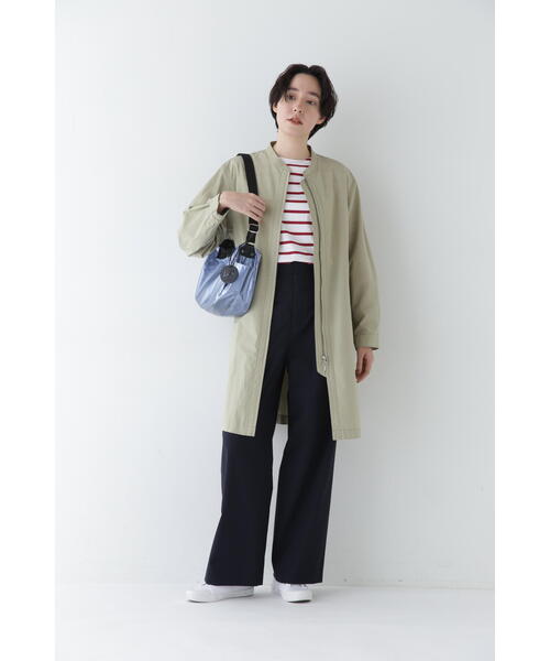 human woman(ヒューマンウーマン)の「◆ハイゲージボーダープルオーバー(Tシャツ/カットソー・レディース・ダークインディゴブルー/レッド系その他4・MEDIUM)」の9枚目の写真