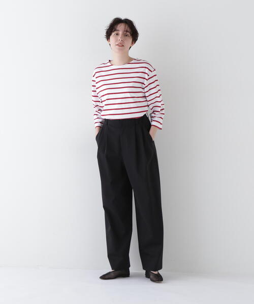 human woman(ヒューマンウーマン)の「◆ハイゲージボーダープルオーバー(Tシャツ/カットソー・レディース・ダークインディゴブルー/レッド系その他4・MEDIUM)」の12枚目の写真