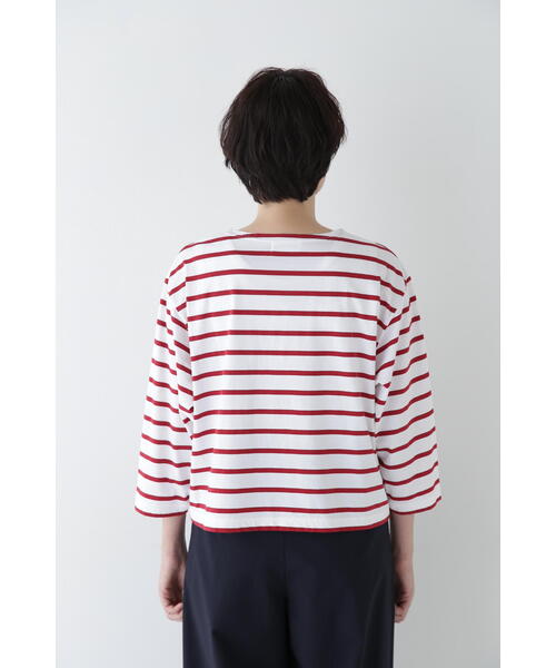 human woman(ヒューマンウーマン)の「◆ハイゲージボーダープルオーバー(Tシャツ/カットソー・レディース・ダークインディゴブルー/レッド系その他4・MEDIUM)」の15枚目の写真