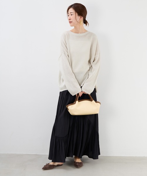 LORISTELLA（ロリステッラ）の「【LORISTELLA】ラウンドトートバッグ-BICOLOR HAND BAG（トートバッグ・レディース・ブラウン・FREE）」の3枚目の写真