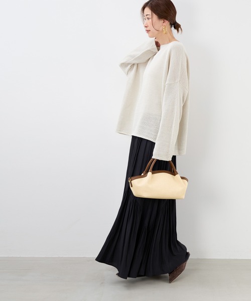 LORISTELLA（ロリステッラ）の「【LORISTELLA】ラウンドトートバッグ-BICOLOR HAND BAG（トートバッグ・レディース・ブラウン・FREE）」の5枚目の写真