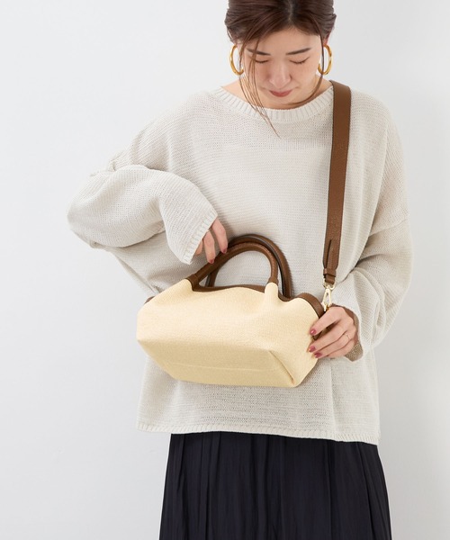 LORISTELLA（ロリステッラ）の「【LORISTELLA】ラウンドトートバッグ-BICOLOR HAND BAG（トートバッグ・レディース・ブラウン・FREE）」の9枚目の写真