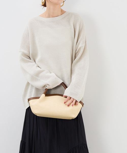 LORISTELLA（ロリステッラ）の「【LORISTELLA】ラウンドトートバッグ-BICOLOR HAND BAG（トートバッグ・レディース・ブラウン・FREE）」の18枚目の写真