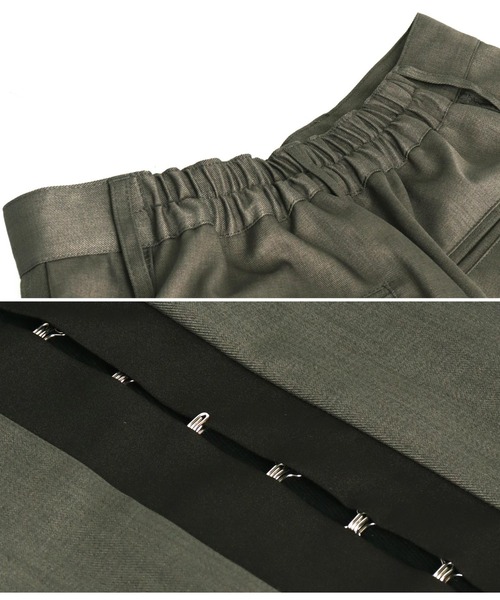 Settimissimo（セッティミッシモ）の「センターライン ホックデザイン スリット パンツ（その他パンツ・レディース・ダークグレー/ベージュ・FREE）」の14枚目の写真