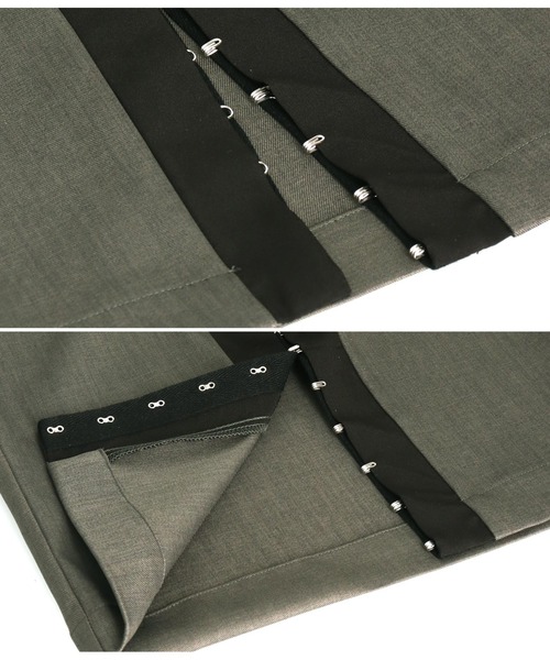 Settimissimo（セッティミッシモ）の「センターライン ホックデザイン スリット パンツ（その他パンツ・レディース・ダークグレー/ベージュ・FREE）」の15枚目の写真