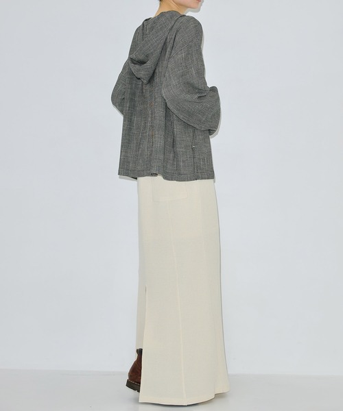 PUBLIC TOKYO(パブリックトウキョウ)の「【残りわずか】ジャジースウェットマーメードスカート(スカート・レディース・アイボリー/グレー・1/2)」の9枚目の写真