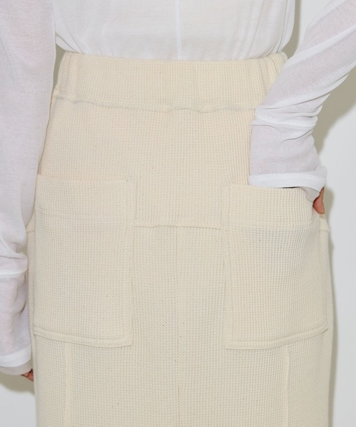 PUBLIC TOKYO(パブリックトウキョウ)の「【残りわずか】ジャジースウェットマーメードスカート(スカート・レディース・アイボリー/グレー・1/2)」の14枚目の写真