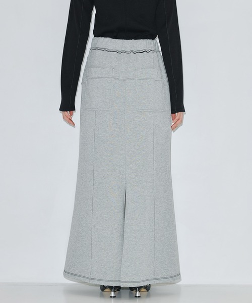 PUBLIC TOKYO(パブリックトウキョウ)の「【残りわずか】ジャジースウェットマーメードスカート(スカート・レディース・アイボリー/グレー・1/2)」の21枚目の写真