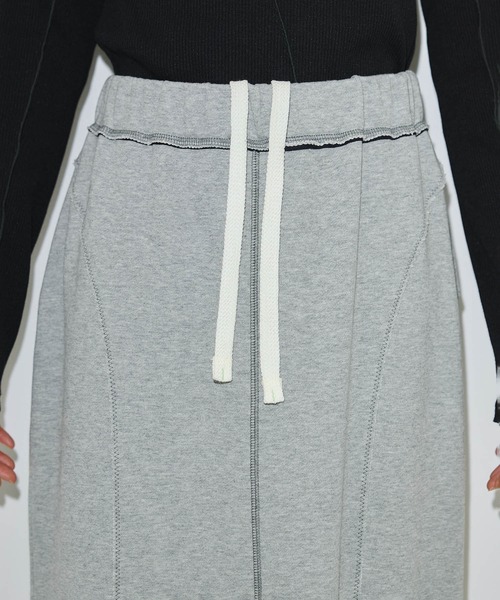 PUBLIC TOKYO(パブリックトウキョウ)の「【残りわずか】ジャジースウェットマーメードスカート(スカート・レディース・アイボリー/グレー・1/2)」の22枚目の写真