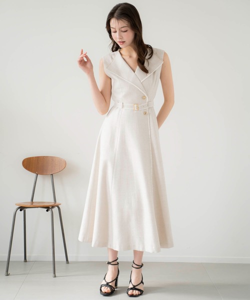 NOELA（ノエラ）の「フリンジサマーツイードワンピース（ワンピース・レディース・ベージュ/その他1・S/M）」の7枚目の写真