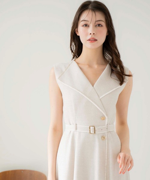 NOELA（ノエラ）の「フリンジサマーツイードワンピース（ワンピース・レディース・ベージュ/その他1・S/M）」の11枚目の写真