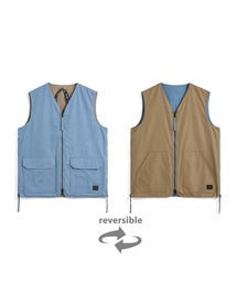 TAION（タイオン）の「【TAION(タイオン)】〈ユニセックス〉ノンダウン ミリタリー リバーシブル Vネック ベスト（ベスト）」