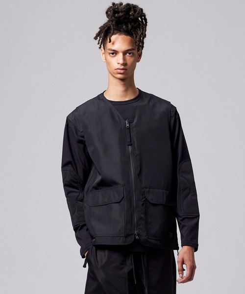 TAION（タイオン）の「【TAION(タイオン)】〈ユニセックス〉ノンダウン ミリタリー リバーシブル Vネック ベスト（ベスト・メンズ・その他3/オフホワイト/ブラック/ダークネイビー/ダークグリーン系/オリーブ/ダークオリーブ・M/S/L/XL）」の8枚目の写真