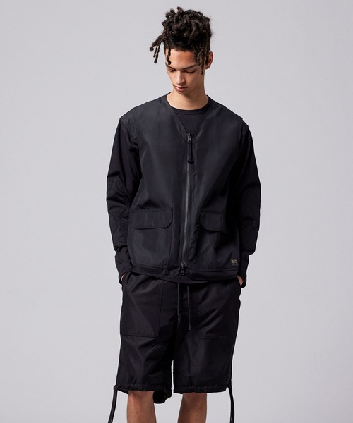 TAION（タイオン）の「【TAION(タイオン)】〈ユニセックス〉ノンダウン ミリタリー リバーシブル Vネック ベスト（ベスト・メンズ・その他3/オフホワイト/ブラック/ダークネイビー/ダークグリーン系/オリーブ/ダークオリーブ・M/S/L/XL）」の9枚目の写真