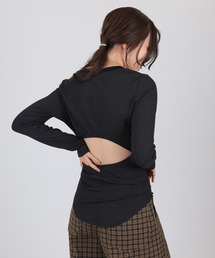 back open rib pullover