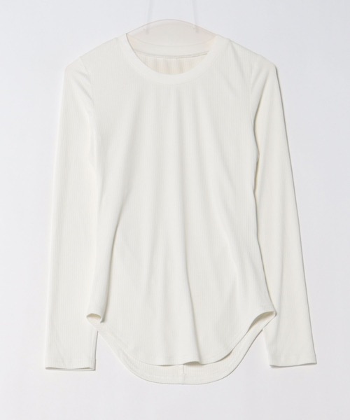 SUWDEE(スーディー)の「back open rib pullover(Tシャツ/カットソー・レディース・ホワイト/ブラック・FREE)」の13枚目の写真