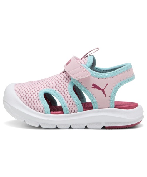 PUMA(プーマ)の「PUMA プーマ ベビー プーマ ファン レーサー メッシュ サンダル 12-16.5cm(サンダル・キッズ・ピンク系その他2/ブラック系その他4/ブラック×グレー・15.0cm/16.5cm/13cm/14cm/12cm)」の1枚目の写真