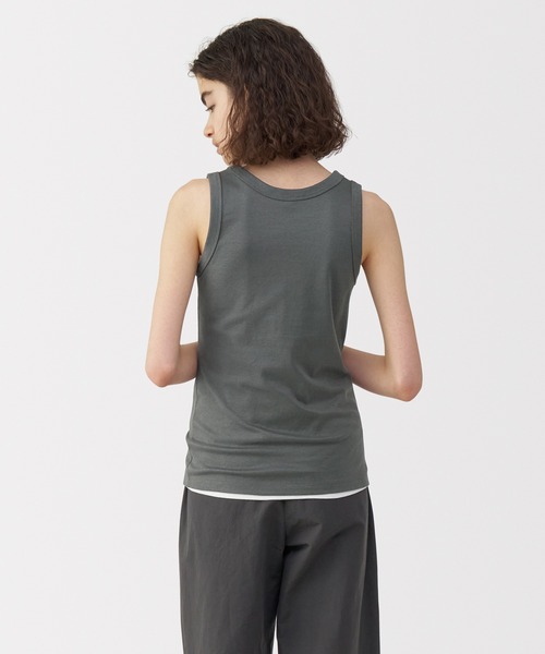 MUJI Labo(ムジラボ)の「〔MUJI Labo〕婦人 リネン混タンクトップ(タンクトップ・レディース・オフホワイト/ダークグレー・S/M/L/XL)」の11枚目の写真