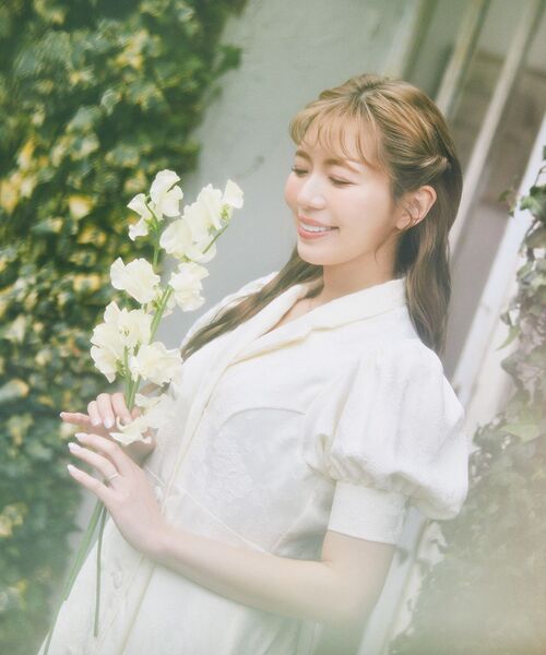 Areeam（アリーム）の「ジャガードトレンチワンピース（ワンピース・レディース・オフホワイト・MEDIUM/LARGE）」の9枚目の写真