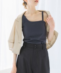 URBAN RESEARCH ROSSO WOMEN | 抗菌防臭カップ付デザインタンクトップ(タンクトップ)