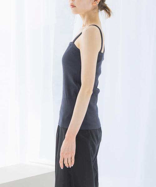 URBAN RESEARCH ROSSO WOMEN（アーバンリサーチ　ロッソ）の「抗菌防臭カップ付デザインタンクトップ（タンクトップ・レディース・ベージュ系その他/オフホワイト/チャコールグレー・FREE）」の22枚目の写真