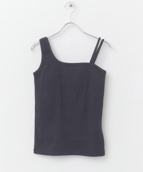 URBAN RESEARCH ROSSO WOMEN（アーバンリサーチ　ロッソ）の「抗菌防臭カップ付デザインタンクトップ（タンクトップ・レディース・ベージュ系その他/オフホワイト/チャコールグレー・FREE）」の4枚目の写真