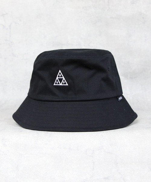 HUF（ハフ）の「HUF トライアングル バケットハット（ハット・メンズ・ブラック/ナチュラル・S/M/L/XL）」の2枚目の写真