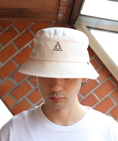 HUF（ハフ）の「HUF トライアングル バケットハット（ハット・メンズ・ブラック/ナチュラル・S/M/L/XL）」の13枚目の写真